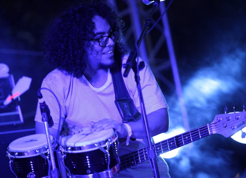 Neon Indian performs during Homegrown Music & Arts Festival in Dallas, TX, on May 14, 2016....