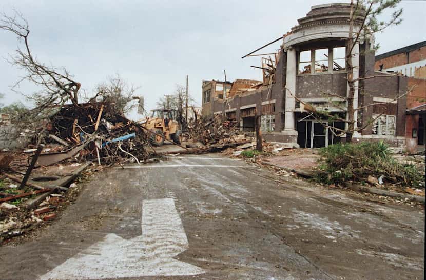 
In April 1994, historic downtown Lancaster was flattened by a tornado that killed three and...