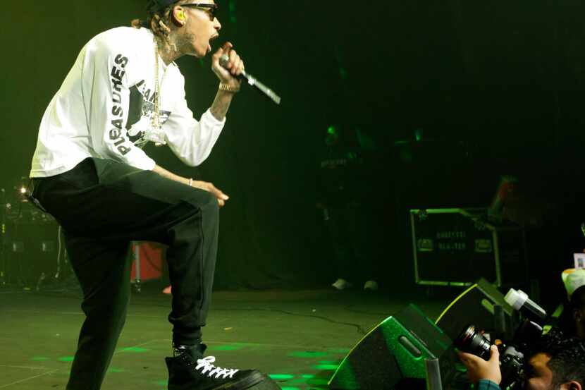 Wiz Khalifa performs at The Bomb Club in Dallas, TX, on Nov. 18, 2016. (Jason Janik/Special...