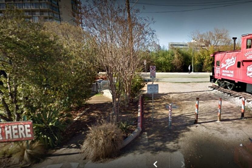 The Routh Street dead-end at the Katy Trail that the Ice House is buying from the city