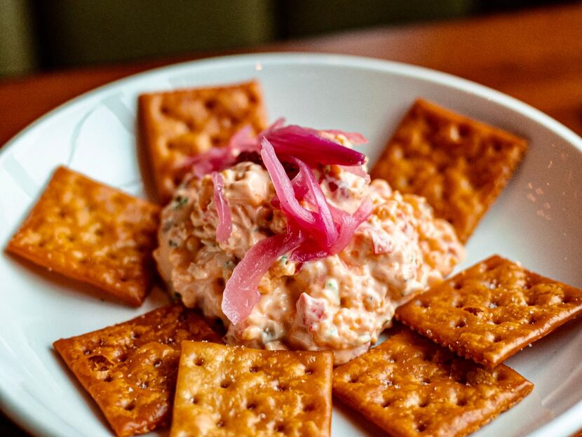 Pimento cheese with fried saltines is one of owner Doug Pickering's favorite appetizers at...