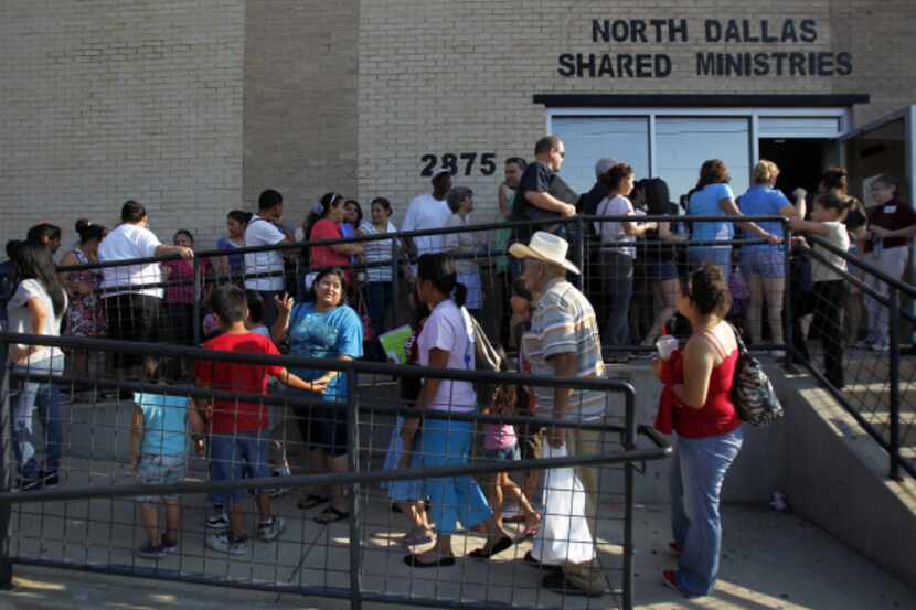 Residents lined up during North Texas' sweltering summer to seek help with their utility...