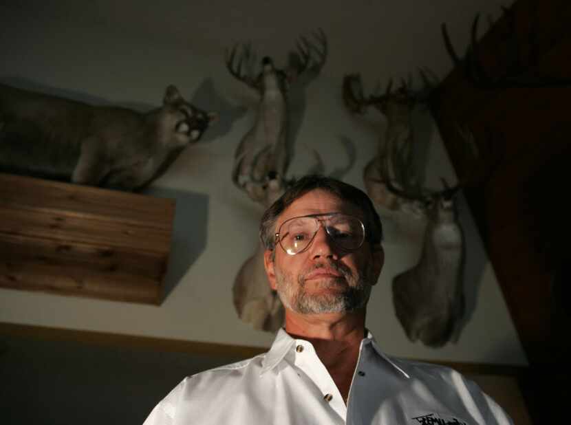 Former Texas Ranger Jim Kern, who owns a hunting outfitter company in Arlington and is also...
