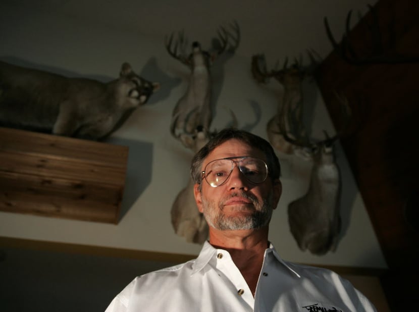 Former Texas Ranger Jim Kern, who owns a hunting outfitter company in Arlington and is also...