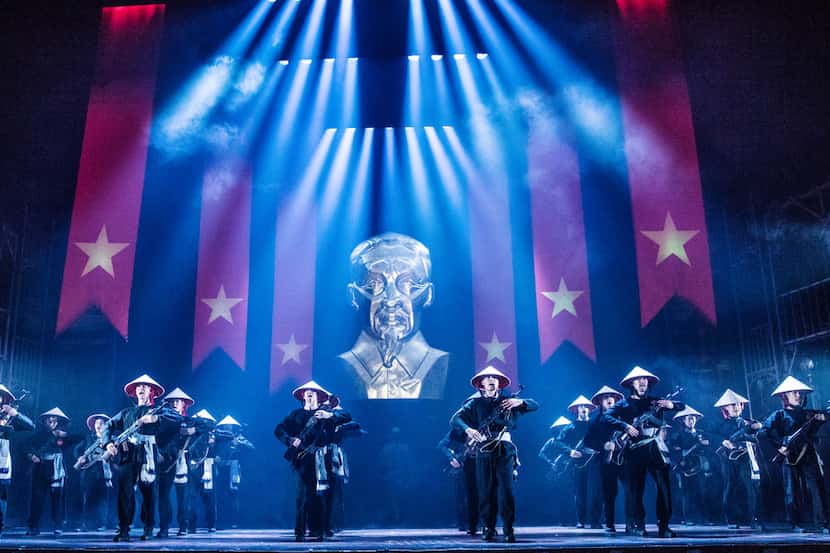 A scene from Miss Saigon, playing in May 2019 at the Music Hall at Fair Park. It is a Dallas...