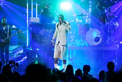 Musical guest Gucci Mane finished the evening with a performance of the song "Move Me" to a...