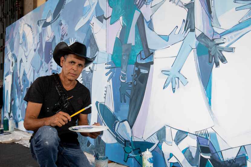 Roberto Márquez Lujano, de Dallas, le dedicó una obra a Vicente Fernández.