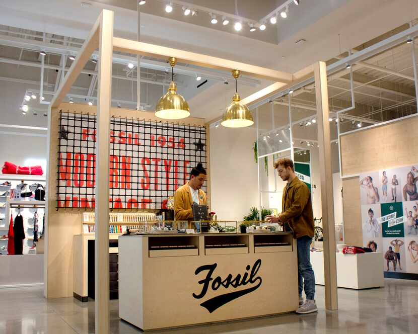 Fossil opened a temporary space in Neighborhood Goods at Plano's Legacy West.