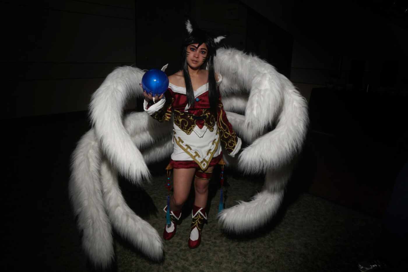 Ashley Ren dressed as "Ahri" was among thousands who attended the A-Kon Convention at the...