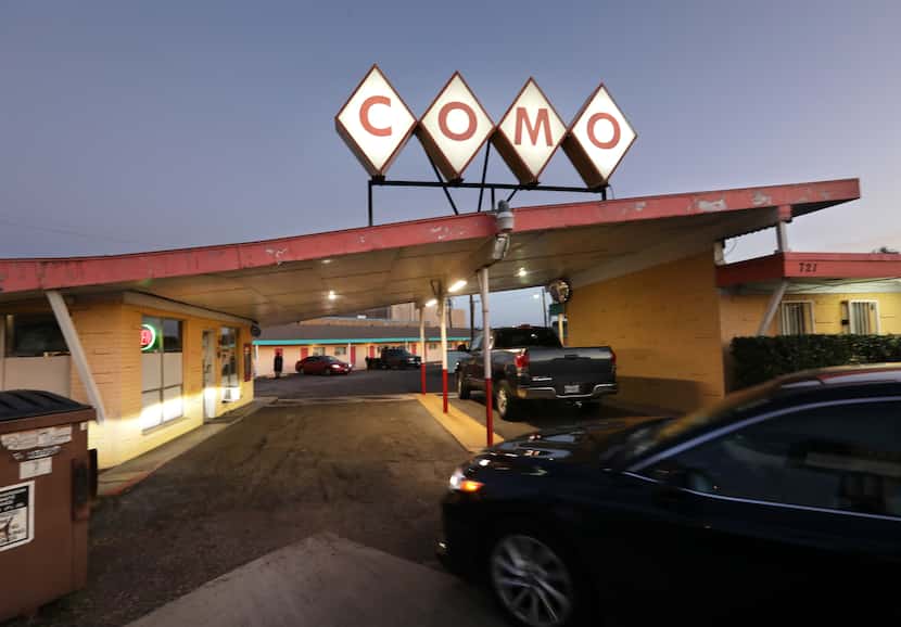 The Como Motel in Richardson, TX, on Oct. 21, 2021.  