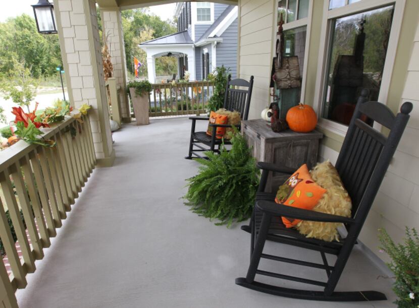 The porch of the home of Troy and Debbie Stephan
