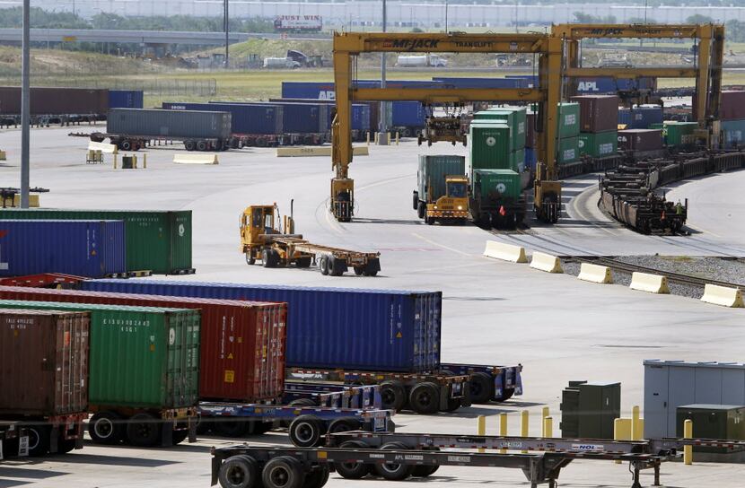 The inland port trade hub in southern Dallas County.