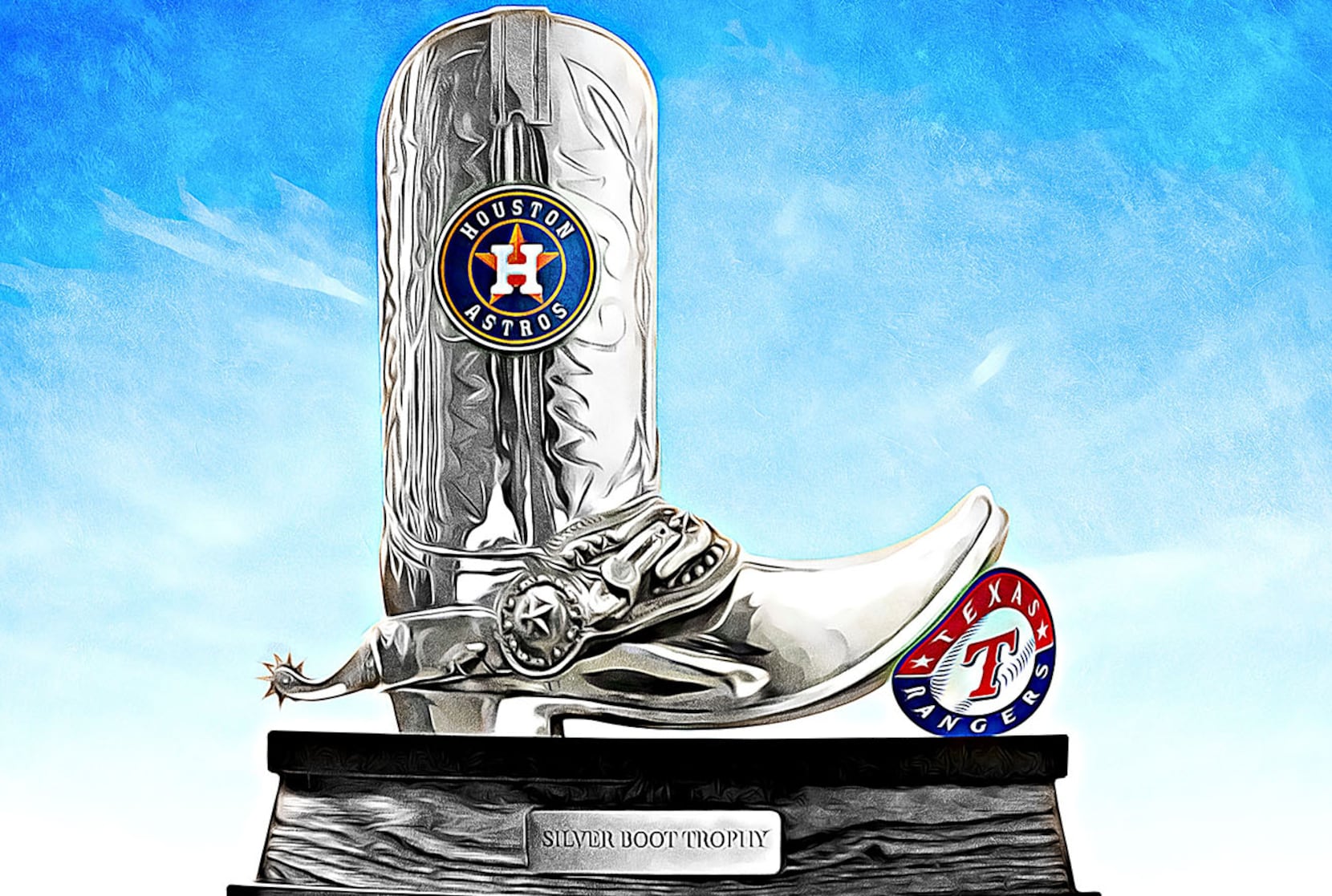 Houston Astros World Series trophy photo op at Minute Maid Park as