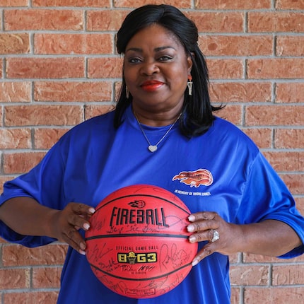 Regina Oliver, mother of Andre Emmett, former Carter HS and 
Texas Tech basketball star,...