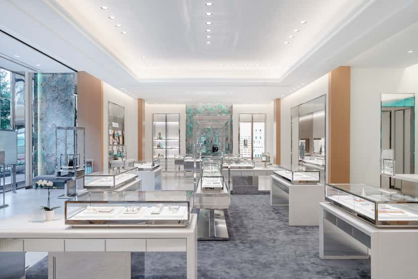 Interior of the new Tiffany & Co. store in Plano's Legacy West.