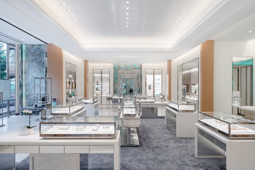 Interior of the new Tiffany & Co. store in Plano's Legacy West.