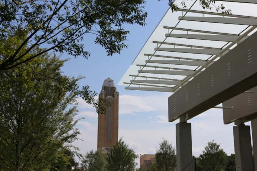 A look at the new pavilion under construction at the Kimbell Art Museum in Fort Worth on...