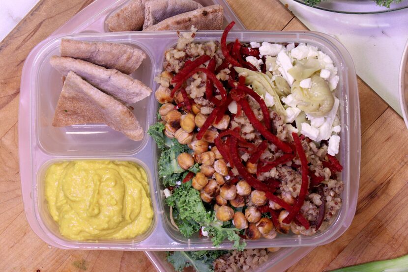 Roasted Chickpea bento box 