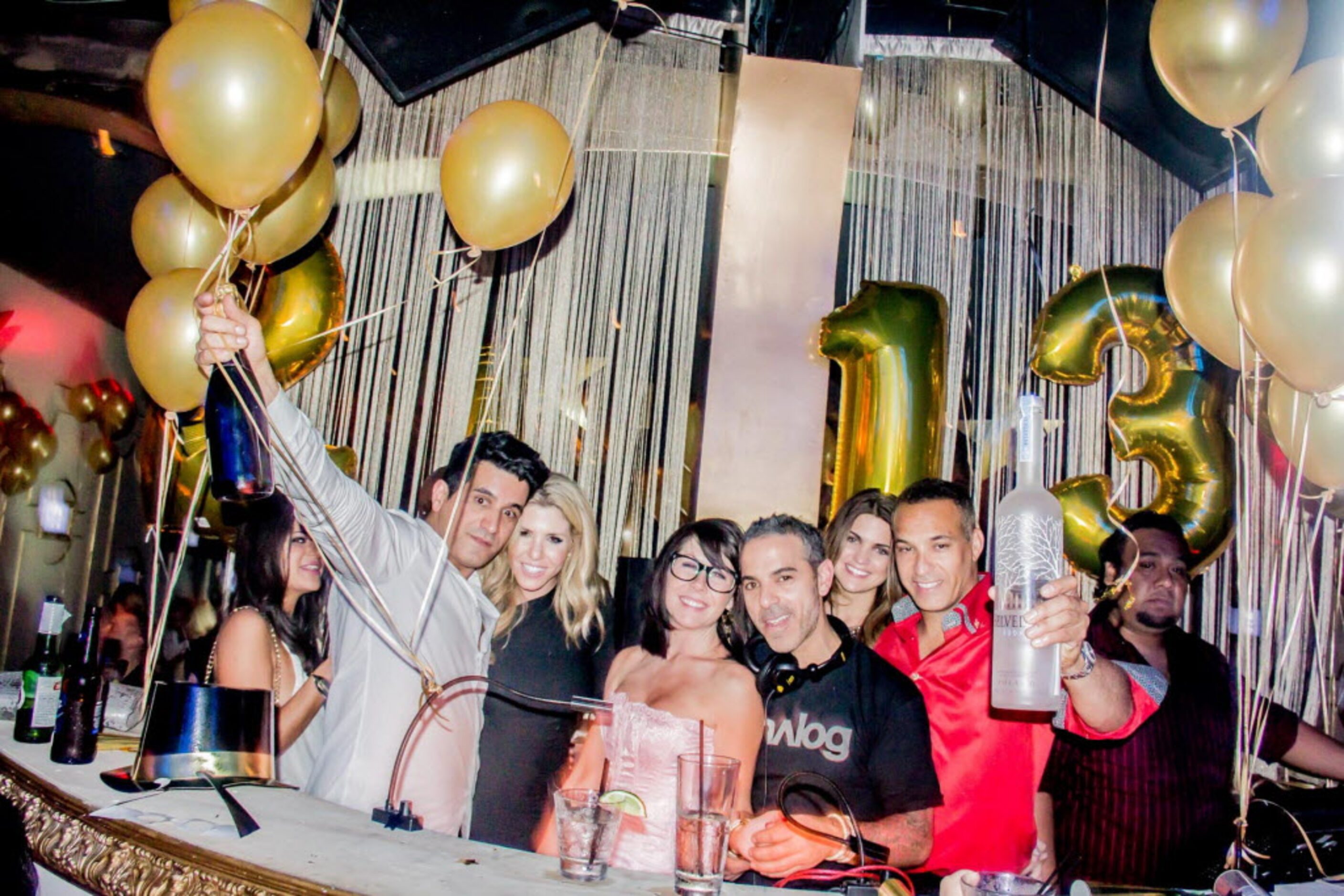 LeVu nightclub near downtown Dallas had a packed house on New Year's Eve. 