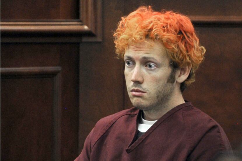 James Holmes appears in court in Colorado.
