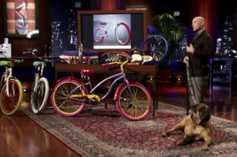 Dallas entrepreneur Fleetwood Hicks pitched his custom-made fashion bicycles on the ABC...