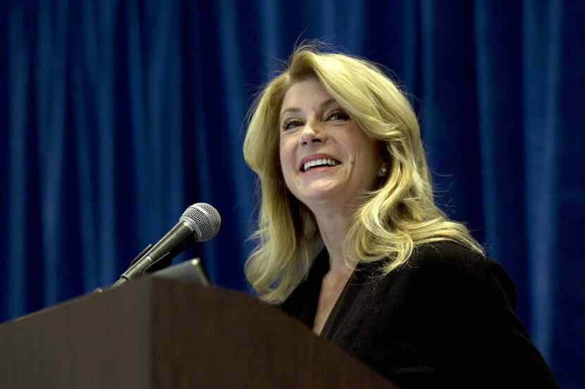 Texas Sen. Wendy Davis gives the keynote address at the Equity Center's 14th Annual School...
