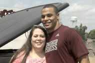 MSU QB Dak Prescott with his mom, Peggy Prescott. submitted by the family in December of 2012.