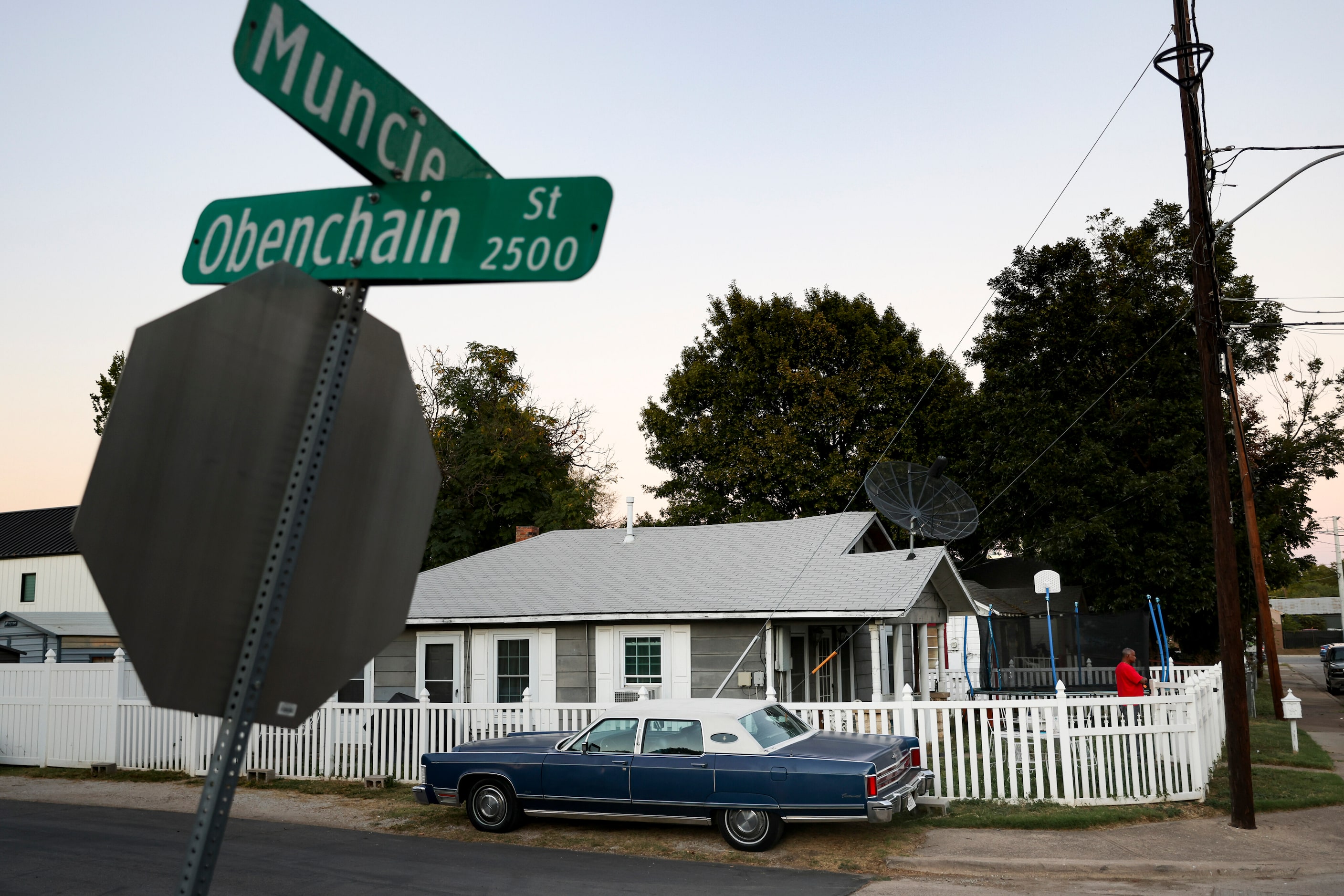 An old Lincoln sits parked on Obenchain St., Thursday, Oct. 13, 2022 in Dallas....