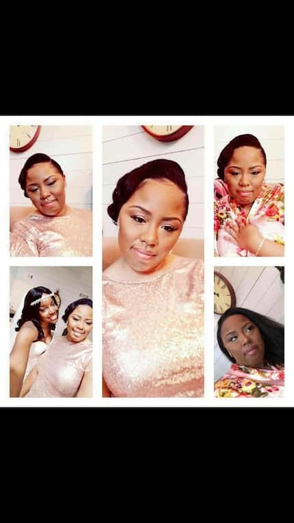 Photos of Kishana Jeffers at her best friend's wedding.