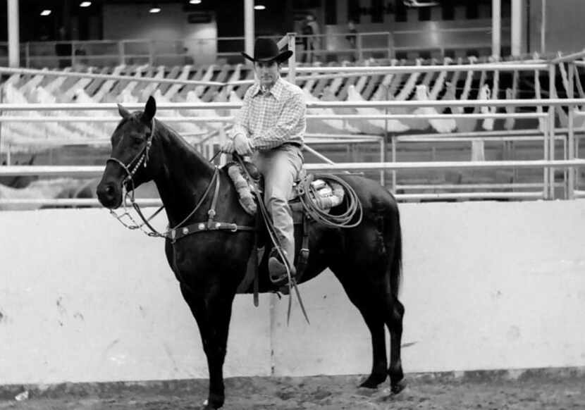 Billy Minick, pictured in an undated photo from the 1970s, raised bucking horses, saddle...