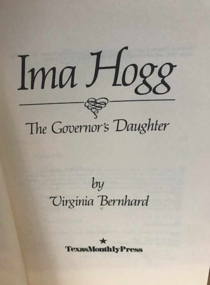 A biography of the most unfortunately named Texan of them all: Former Gov. Jim Hogg's...