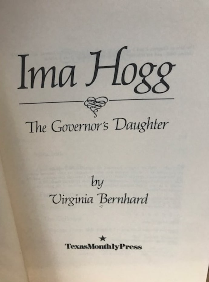 A biography of the most unfortunately named Texan of them all: Former Gov. Jim Hogg's...