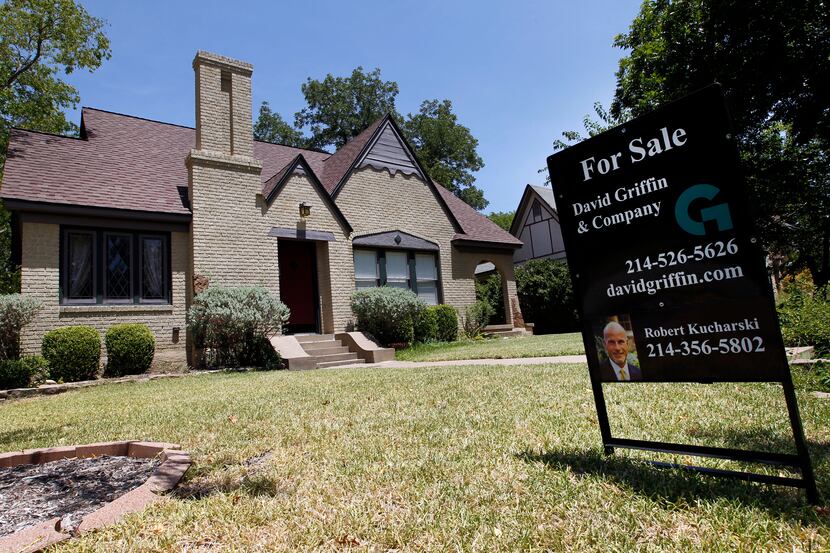 EXISTING HOME SALES -- A home for sale located at 5303 Morningside in Dallas, shown on...