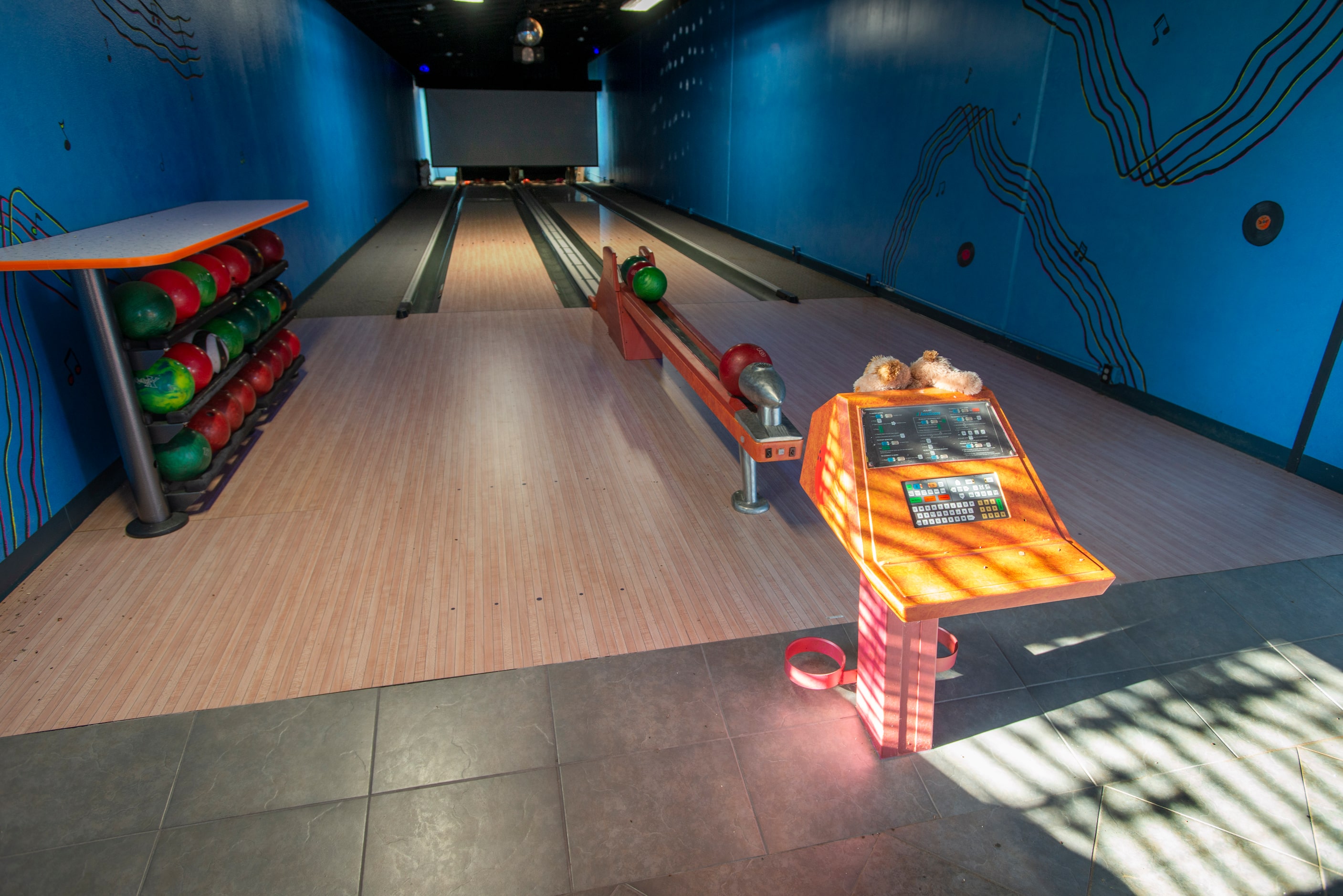 Two-lane bowling alley at 5101 Kensington Ct., in Flower Mound, Texas on August 19, 2020....