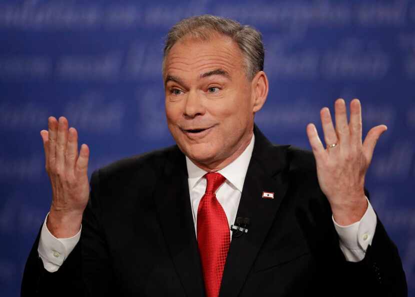 Tim Kaine scored when he pushed Mike Pence to explain and defend Donald Trump's statements...