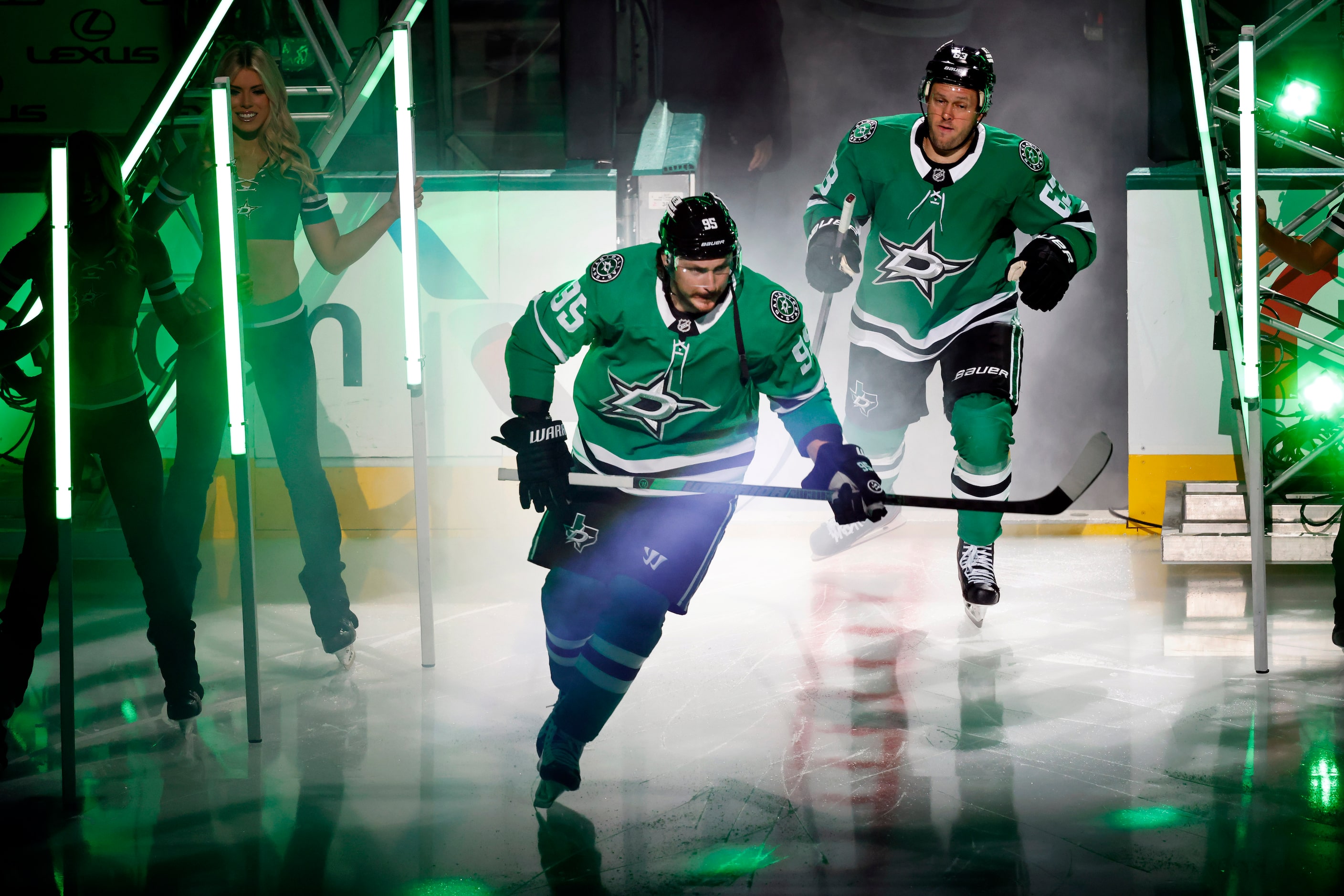 Dallas Stars center Matt Duchene (95) takes the ice to face the Edmonton Oilers at the...