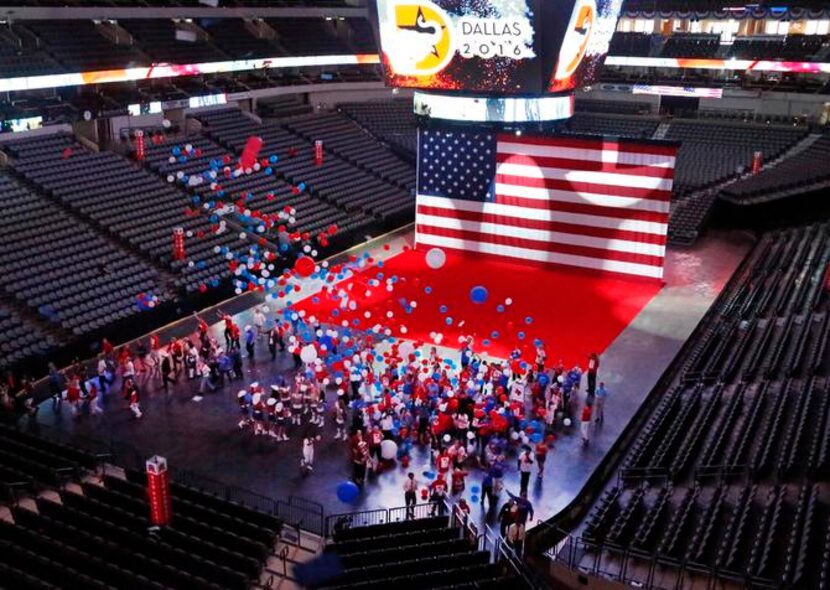 Part of the presentation in American Airlines Center.