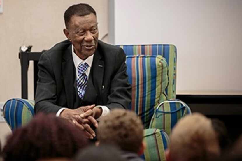 Leonard Evans Jr. spoke with fourth-graders about desegregation and his role in bridging the...