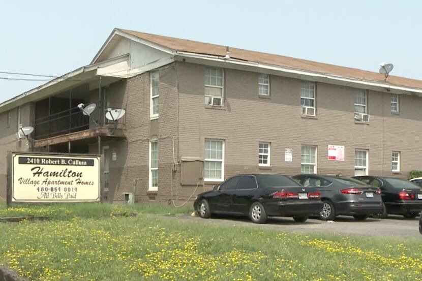 The shooting took place Friday afternoon at a South Dallas apartment building.