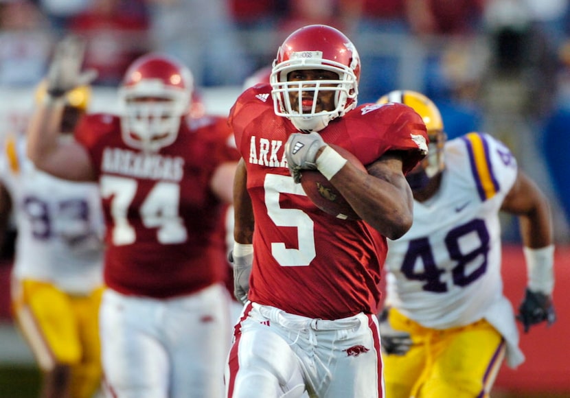 Arkansas tailback Darren McFadden against LSU.