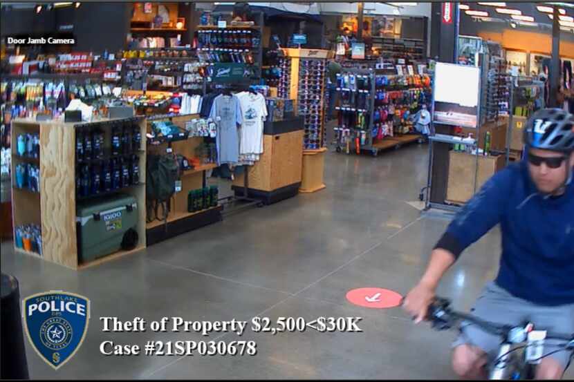 A man allegedly stole a pricey Cannondale bike from REI in Southlake on Saturday afternoon.