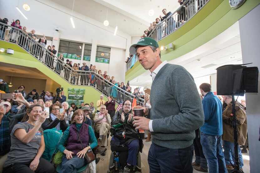  Democratic presidential candidate Beto O'Rourke held a meet-and-greet last week at Plymouth...