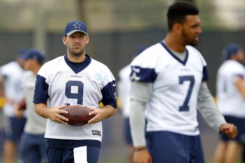 Dallas Cowboys quarterback Tony Romo (9) will sit out of practice today, giving quarterback...