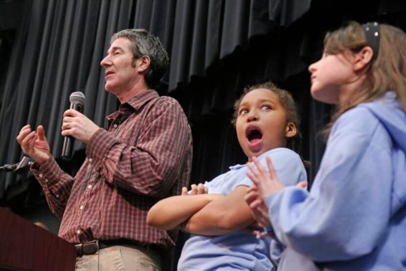
Gary Karton talked to students about having learning disabilities while Jillian Jackson...