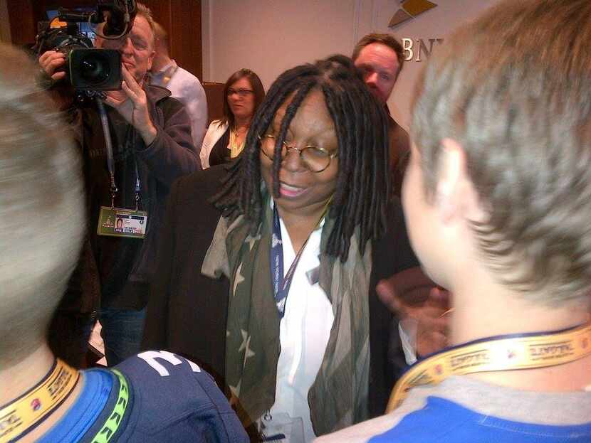 Entertainer Whoopi Goldberg talked with Tyler Sampson on Sunday, letting him know that she...