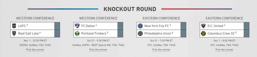 MLS Knockout Round.
