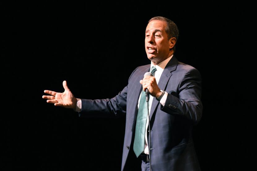 Comedian Jerry Seinfeld performs at the Winspear Opera House in downtown Dallas, Texas. The...