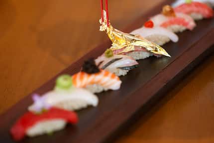 The menu at Komodo includes sushi.