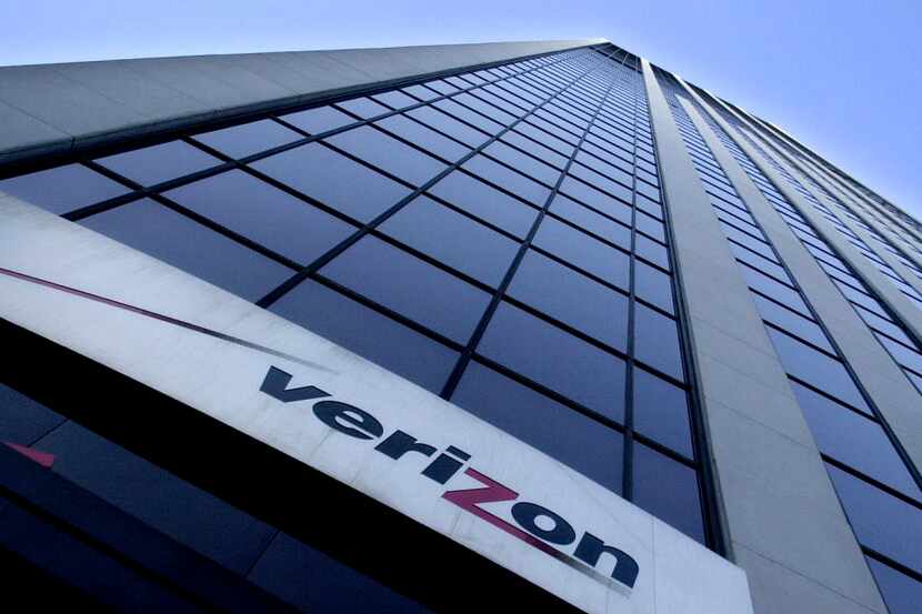 The headquarters for Verizon Communications Inc.  is shown in midtown Manhattan Saturday,...