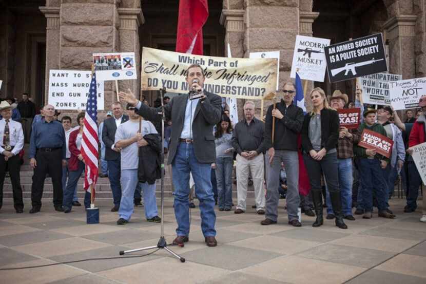 Land Commissioner Jerry Patterson spoke at January's Guns Across America Rally at the...